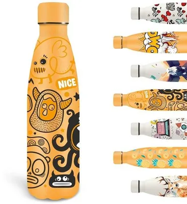 Productafbeelding van RVS Drinkfles 500 ml voor Kinderen, BPA-vrij
