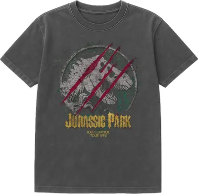 Produktbild von Jurassic Park - "Lost Control" T-Shirt für Herren/Damen Uni, Vintage-Waschung TV26478 (S) (Schwarz)