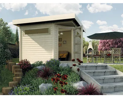 Produktbild von Lounge Haus weka Davos mit Fußboden 338 x 338 cm natur