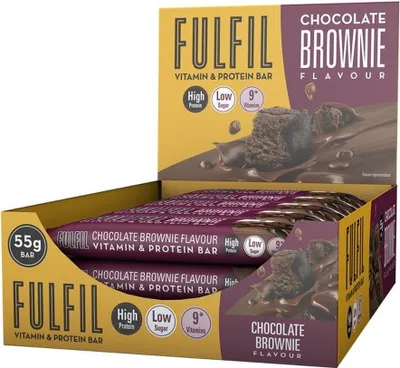 Produktbild von Fulfil Vitamin & Protein Bar – 15 x 55g-Riegel Chocolate Brownie