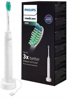 Obrázek produktu pro Philips Sonicare Hx3651/13, bílá sonická zubní kartáček, 31 000 pohybů za minutu, časovač 2 minuty