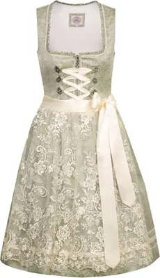 Produktbild von MarJo Trachten Minidirndl ANNA in verschiedenen Pastellfarben mit floraler Schürze