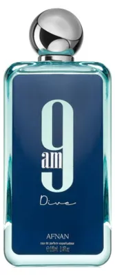 Productafbeelding van Afnan Perfumes 9 AM Dive, 100 ml, Unisex, 100 ml, Geur: zwarte bes, citroen, munt, roze peper, appel, cederhout, wierook, gember, jasmijn, patchouli, sandelhout, 1 stuk
