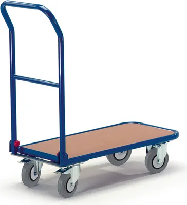 Produktbild von Rollcart Schiebebügelwagen 720x450mm mit Klappbügel
