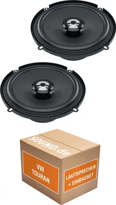 Produktbild von Lautsprecher Boxen Einbaupaket hinten Hertz DCX 160.3 passend für VW Touran I | 2x Tief-Mitteltöner mit integriertem Hochtöner 120W MAX