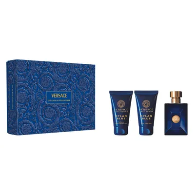 Produktbild von Versace Pour Homme Dylan Blue Eau de Toilette, 50 ml + Aftershave Balsam 50 ml + Duschgel, 50 ml