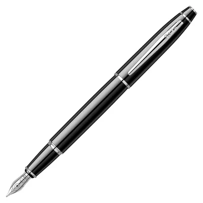 Füllfederhalter mit Stahl-Iridiumfeder, schwarz, 1 Stück