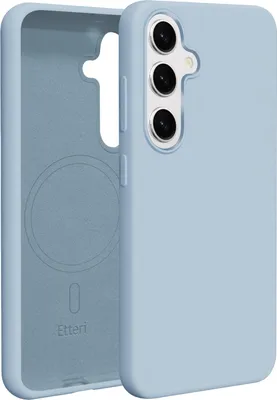 Produktbild von Etteri Silicone Mag Cover für Samsung Galaxy S25 Handyhüllen Hellblau