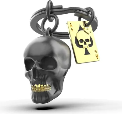 Produktbild von Metalmorphose Sleutelhanger - Black Skull