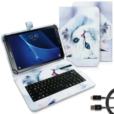 Produktbild von Tablet Tasche Für Samsung Galaxy Tab S2 S3 9.7 Tastatur Bluetooth Schutz HülleMotiv:Motiv 3
