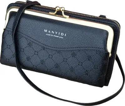Produktbild von LE-25216 Crossbody Geldbörse - Schwarz für Damen KP25216