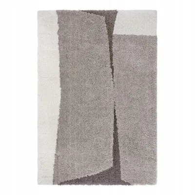 Zdjęcie produktu dla Kremowy beżowy dywan Shaggy boho do salonu 120x170 cm