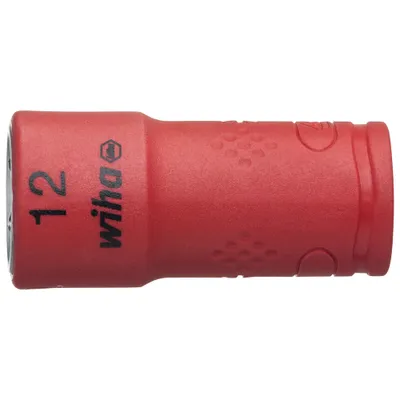 Produktbild von Steckschlüsseleinsatz 6-kant 1/4" 12mm VDE Wiha | 4010995430979