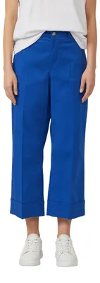 Productafbeelding van s.Oliver broek met hoge taille en omslagplooi