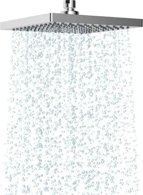 Obrázek produktu pro Nerezová sprchová hlavice 200 × 200 mm, otočná