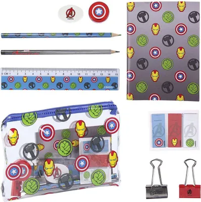 Obrázok produktu pre Sada písacích potrieb The Avengers Grey (12 ks)