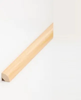 Produktbild von Viertelstableiste Fußleiste 14 x 14 x 2000 mm Abachi zum Kleben, Clipsen, Schrauben & Nageln Massivholz Sockelleiste by PROVISTON 10 Meter | 5 Stück