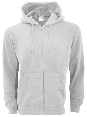 Image de Veste à capuche SG avec fermeture éclair FK777 (M) (gris Oxford clair)