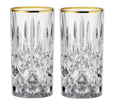 Immagine prodotto di Nachtmann | Set di 2 bicchieri da longdrink NOBLESSE con bordo dorato