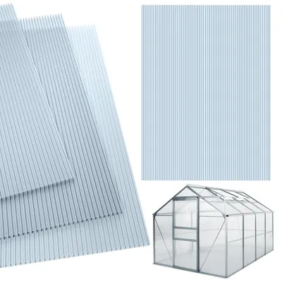 Produktbild von Hohlkammer-Mehrwandplatten, Set mit 14 transparenten 4 mm Platten, 1025 m²
