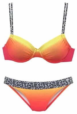 Produktbild von KangaROOS Bügel-Bikini orange-gelb Größe 42 Cup F