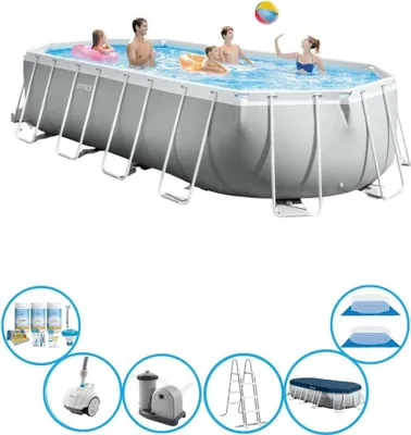 Obrázok produktu pre Rám bazéna Intex Prism - vrátane príslušenstva - 610x305x122 cm