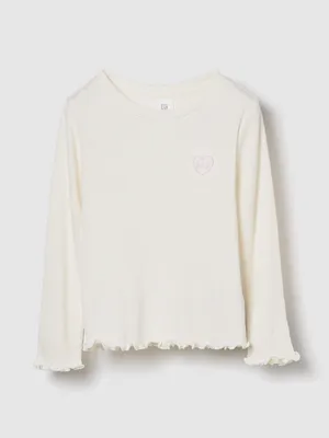 Produktbild von GAP Baby T-Shirt Rippshirt 100% Baumwolle 4 Jahre Rundhalsausschnitt Langarm