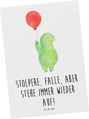 Produktbild von Mr. & Mrs. Panda Postkarte Fehler machen und daraus lernen - Weiß - Geschenk, einzelkarte, Vertrauem, Postkarten, Mut, Inspiration, Ansichtskarten, Zuversicht, Trost