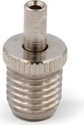 Produktbild von Drahtseilhalter / Gripper 12, Außengewinde M8x1, für Drahtseil Ø0,8-1,2mm | vernickelt