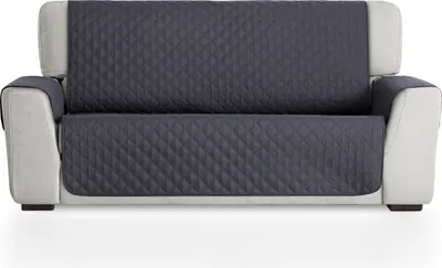 Produktbild von BESTCOVERS Sofaüberwürf Sofaschoner Schonbezug Sofaschutz Schutzbezug 4 Sitzer 200*195cm GRAU