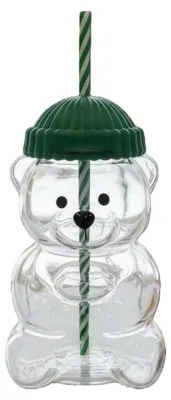 Immagine prodotto di Tazza in vetro borosilicato trasparente da 20 once con coperchio
