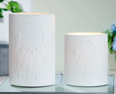 Produktbild von Gilde Porzell Lampe "Traumfänger"