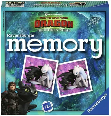 Produktbild von RAV21444 - Dragons 3 memory, Kartenspiele (DE), für 2-8 Spieler, ab 4 Jahren