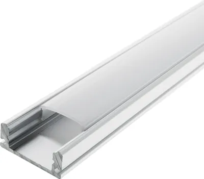 Produktbild von 2m Aluprofile Alu Schiene Leiste Profil LED Kanal Deckenanbringung für LED Strip Profil mit Milchglas Abdeckung Profil A