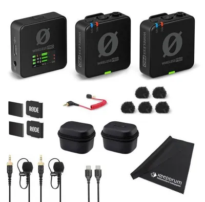 Zdjęcie produktu dla Zestaw mikrofonów bezprzewodowych Rode Wireless Pro ze ściereczką