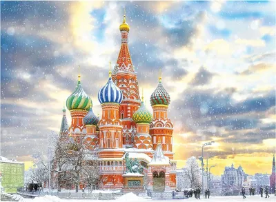 Obrázok produktu pre EUROGRAPHICS Puzzle Chrám Vasila Blaženého, Moskva 1000 dielikov