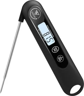 Produktbild von Doqaus Fleischthermometer, Braten, Backthermometer, Grill, digitale Küche, 3 Sekunden, schnelle Reaktion, LCD -Bildschirm, automatisch