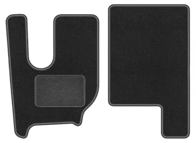 Image de Tapis avant en moquette pour Renault T. 2013- (utilitaire) – 2 pièces, gris graphite, sur mesure – Wielganizator LUX