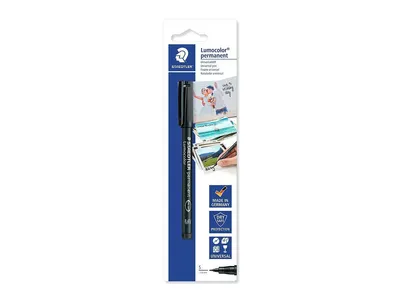 Produktbild von STAEDTLER Lumocolor Fotomarker permanent schwarz Blister