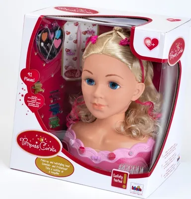 Produktbild von Princess Coralie - Schmink-und Frisierkopf, 33 cm