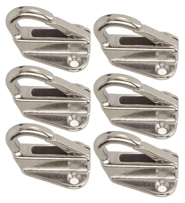 Imagen del producto de 6 ganchos para barcos - Acero inoxidable - Ganchos robustos y duraderos - Resistentes a la corrosión - Ideales para barcos/anclaje - Larga vida útil