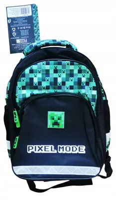 Produktbild von Paso Minecraft Schulrucksack für Jungen, mehrfarbig