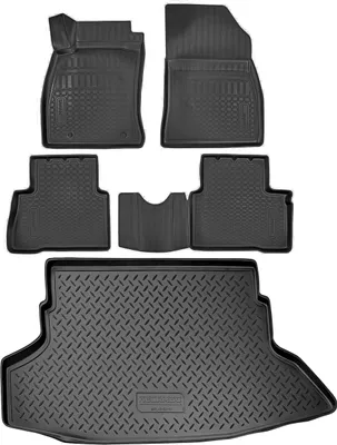 Produktbild von Fußmatten & Kofferraumwanne Set passend für  Nissan Juke, bis Facelift | BJ 2010-2014