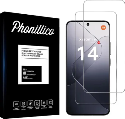 Obrázok produktu pre Tvrdené sklo pre Xiaomi 14 [2 ks] Screen Protector Film Anti-scratch Glass Resistant Phonillico®