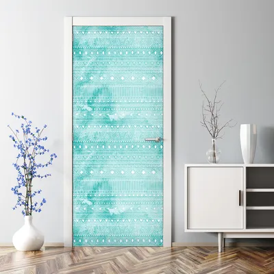 Produktbild von Dekorative Tür Wandaufkleber Wandtattoo selbstklebend dekoration Geometrische Muster 77 x 200 cm