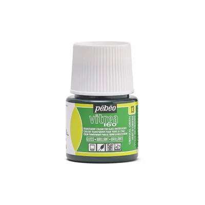 Zdjęcie produktu dla Farba do szkła Pebeo Vitrea 160, 45 ml, 13 Glossy Oriental Green