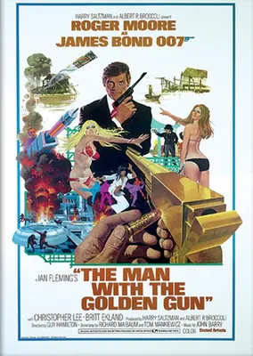Image de James Bond - The Man with Golden Gun One-sheet - ART PRINT - 30x40cm - Affiche Poster