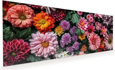Produktbild von Küchenrückwand Spritzschutz Glas mit Motiv Blumenkomposition 40 x 40 cm