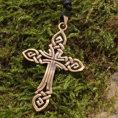Produktbild von Drachensilber  Keltenkreuz Anhänger Schmuck Bronze Kette