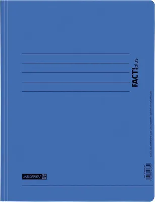 Produktbild von Brunnen 102010730 Schnellhefter (A4, mit Einsteckfach, mit Amtsheftung, aus Karton) blau